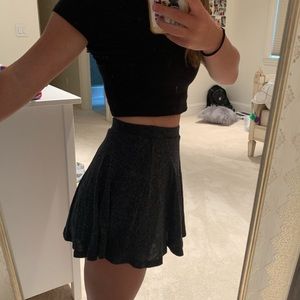 Grey mini skirt